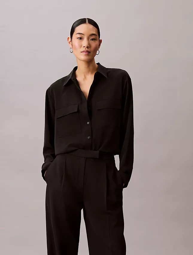 Lässiges Utility Shirt mit Knopfleiste Lässiges Utility Shirt mit Knopfleiste