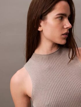 Lurex-Midi-Kleid