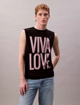 Marc Hundley Pride Viva Love Tanktop mit lockerer Passform