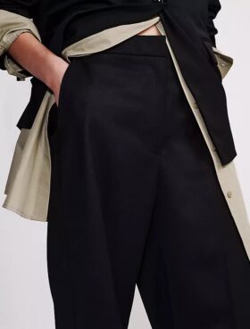 Maßgeschneiderte Hose aus Wollmischung