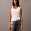 Maßgeschneiderte Hose mit Denim-Print