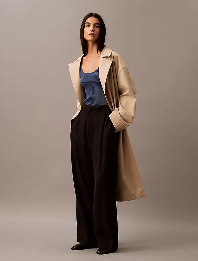 Maßgeschneiderte Hose mit hoher Taille Maßgeschneiderte Hose mit hoher Taille