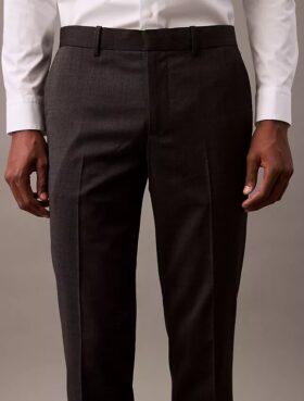 Maßgeschneiderte Slim-Fit-Hose aus Wollmischung