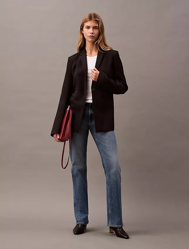 Maßgeschneiderter Blazer aus Rayon Maßgeschneiderter Blazer aus Rayon