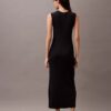 Maxikleid aus Viskose-Rippstrick Maxikleid aus Viskose-Rippstrick