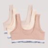 Mädchen-Bralette aus Cotton Stretch, 3er-Pack, Unlined Mädchen-Bralette aus Cotton Stretch, 3er-Pack, Unlined