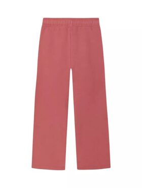 Mädchen-Sweathose aus Frottee mit weitem Bein