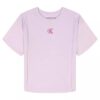 Mädchen-T-Shirt mit Biesen und Monogram Mädchen-T-Shirt mit Biesen und Monogram