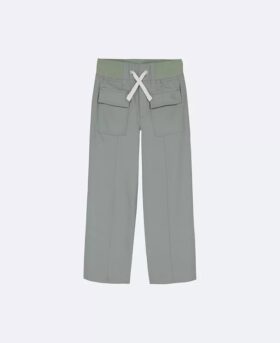 Mädchen-Twill-Hose mit weitem Bein