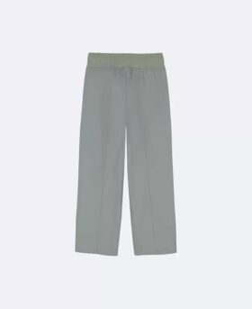 Mädchen-Twill-Hose mit weitem Bein