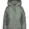 Mädchenjacke mit Raglanärmeln und Wattierung
