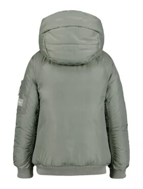 Mädchenjacke mit Raglanärmeln und Wattierung