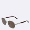 Metall-Sonnenbrille in modifizierter rechteckiger Form Metall-Sonnenbrille in modifizierter rechteckiger Form