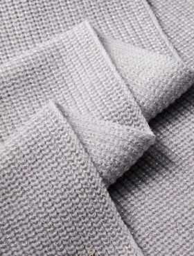 Metallic-Strickschal