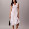 Midi-Kleid aus Baumwollpopeline Midi-Kleid aus Baumwollpopeline
