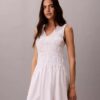 Midi-Kleid aus Baumwollpopeline Midi-Kleid aus Baumwollpopeline