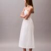 Midi-Kleid aus Baumwolltwill mit Neckholder Midi-Kleid aus Baumwolltwill mit Neckholder