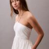Midi-Kleid aus Baumwolltwill mit Neckholder Midi-Kleid aus Baumwolltwill mit Neckholder