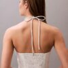 Midi-Kleid aus Baumwolltwill mit Neckholder Midi-Kleid aus Baumwolltwill mit Neckholder