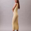 Midi-Kleid aus Viskose-Rippstrick Midi-Kleid aus Viskose-Rippstrick