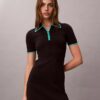 Midi-Kleid mit Colorblock-Besatz Midi-Kleid mit Colorblock-Besatz
