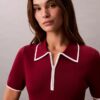 Midi-Kleid mit Colorblock-Besatz Midi-Kleid mit Colorblock-Besatz