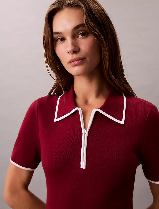 Midi-Kleid mit Colorblock-Besatz Midi-Kleid mit Colorblock-Besatz