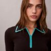 Midi-Kleid mit Colorblock-Besatz Midi-Kleid mit Colorblock-Besatz