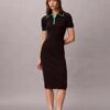 Midi-Kleid mit Colorblock-Besatz Midi-Kleid mit Colorblock-Besatz