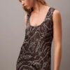 Midi-Kleid mit Crushed-Satin-Print Midi-Kleid mit Crushed-Satin-Print