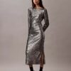 Midi-Kleid mit Pailletten Midi-Kleid mit Pailletten
