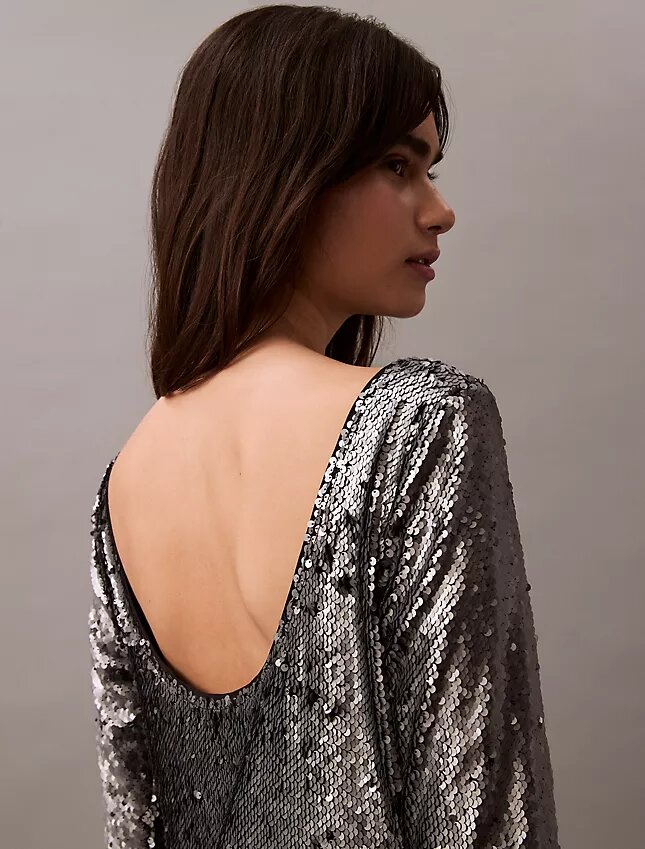 Midi-Kleid mit Pailletten Midi-Kleid mit Pailletten