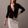 Midirock aus Crushed-Satin mit Print Midirock aus Crushed-Satin mit Print
