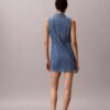 Mini-Kleid mit Denim-Nähten Mini-Kleid mit Denim-Nähten