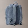 Mini-Rucksack mit Denim-Logo und Klappe