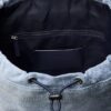 Mini-Rucksack mit Denim-Logo und Klappe