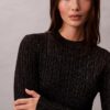 Mini-Strickkleid aus Lurex-Merinowollmischung Mini-Strickkleid aus Lurex-Merinowollmischung