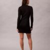 Mini-Strickkleid aus Lurex-Merinowollmischung Mini-Strickkleid aus Lurex-Merinowollmischung