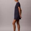 Mini-T-Shirt-Kleid mit Blumenprint