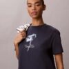 Mini-T-Shirt-Kleid mit Blumenprint