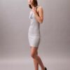 Mini-Tanktop-Kleid aus Baumwollripp mit Logo-Print Mini-Tanktop-Kleid aus Baumwollripp mit Logo-Print