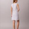 Minikleid aus Baumwollmischung mit V-Ausschnitt