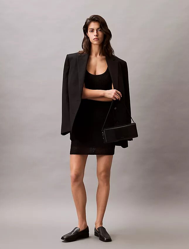 Minikleid im Stricklook Minikleid im Stricklook