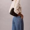 Minimalistische Monogram-Beuteltasche Minimalistische Monogram-Beuteltasche