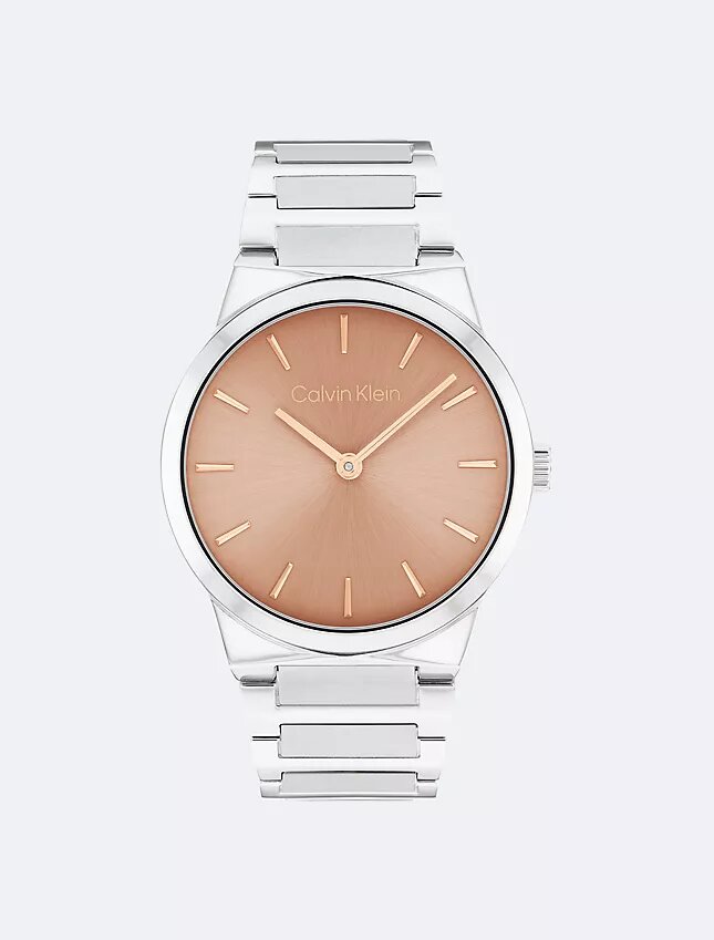 Minimalistische Uhr mit integriertem Gliederarmband, 32 mm Minimalistische Uhr mit integriertem Gliederarmband, 32 mm