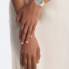 Minimalistische Uhr mit integriertem Gliederarmband, 32 mm Minimalistische Uhr mit integriertem Gliederarmband, 32 mm