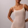 Minimalistischer Bodys aus Mesh bis zur Mitte des Oberschenkels