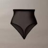 Minimalistischer Mesh-Thong mit hoher Taille Minimalistischer Mesh-Thong mit hoher Taille