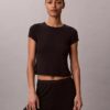 Modal-Stretch-Baby-T-Shirt mit Drop-Stitch-Muster Modal-Stretch-Baby-T-Shirt mit Drop-Stitch-Muster