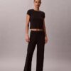 Modal-Stretch-Baby-T-Shirt mit Drop-Stitch-Muster Modal-Stretch-Baby-T-Shirt mit Drop-Stitch-Muster